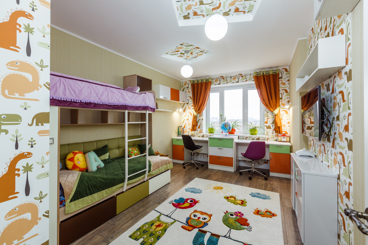 детская комната для разнополых деток дизайн