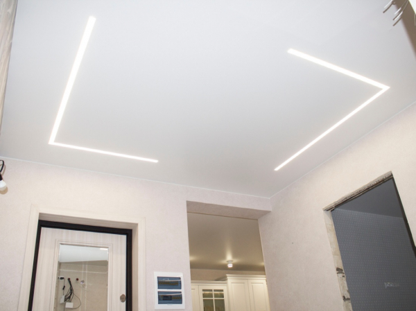 наша работа - матовый натяжной потолок